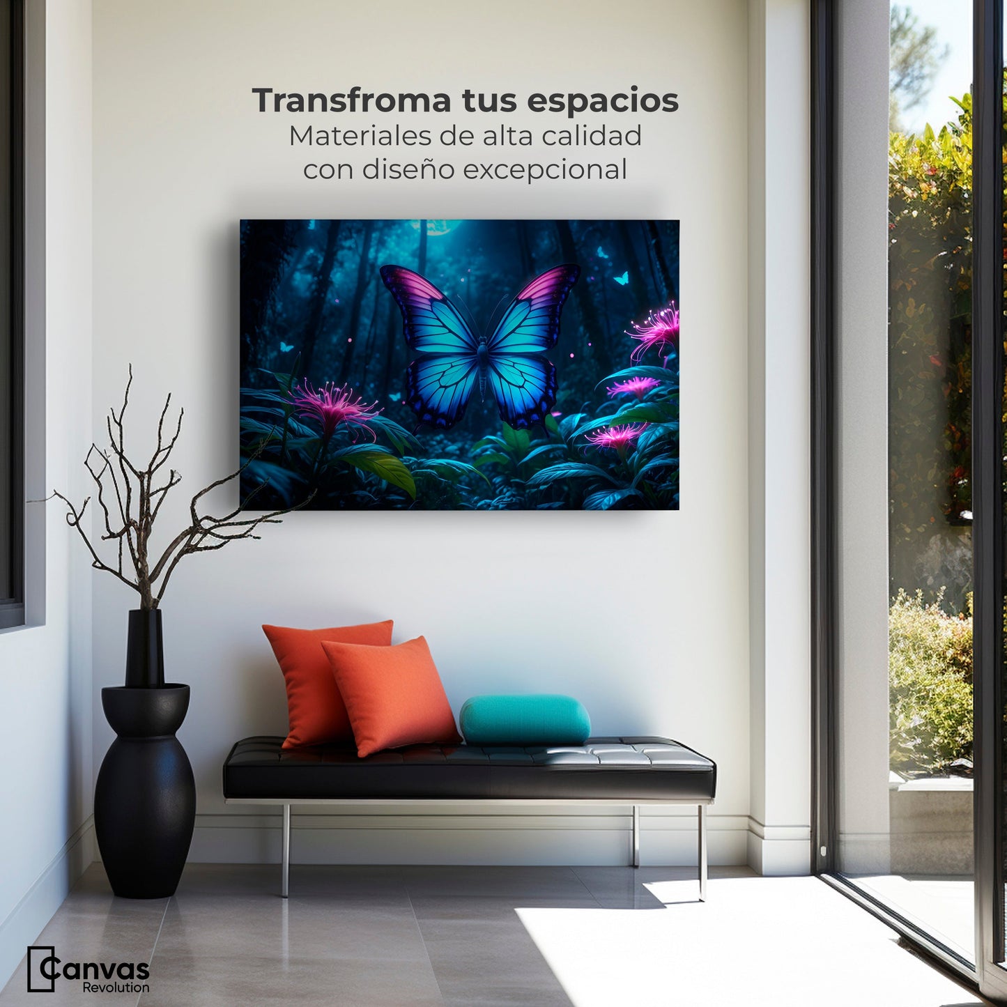 Cuadros Decorativos Canvas Revolution | Vuelo Brillante | Montaje1