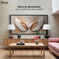 Cuadros Decorativos Canvas Revolution | Alas Espiritu Sol | Montaje2
