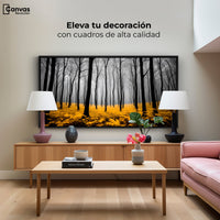 Cuadros Decorativos Canvas Revolution | Amarillo Natural | Montaje2