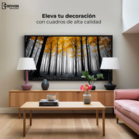 Cuadros Decorativos Canvas Revolution | Amarillo Silente | Montaje2
