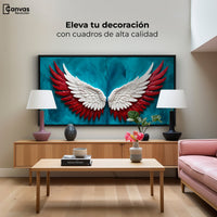 Cuadros Decorativos Canvas Revolution | Angel Vuelo Puro | Montaje2