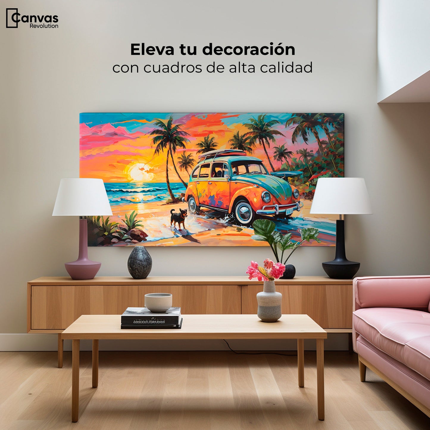 Cuadros Decorativos Canvas Revolution | Atardecer Fiel | Montaje2