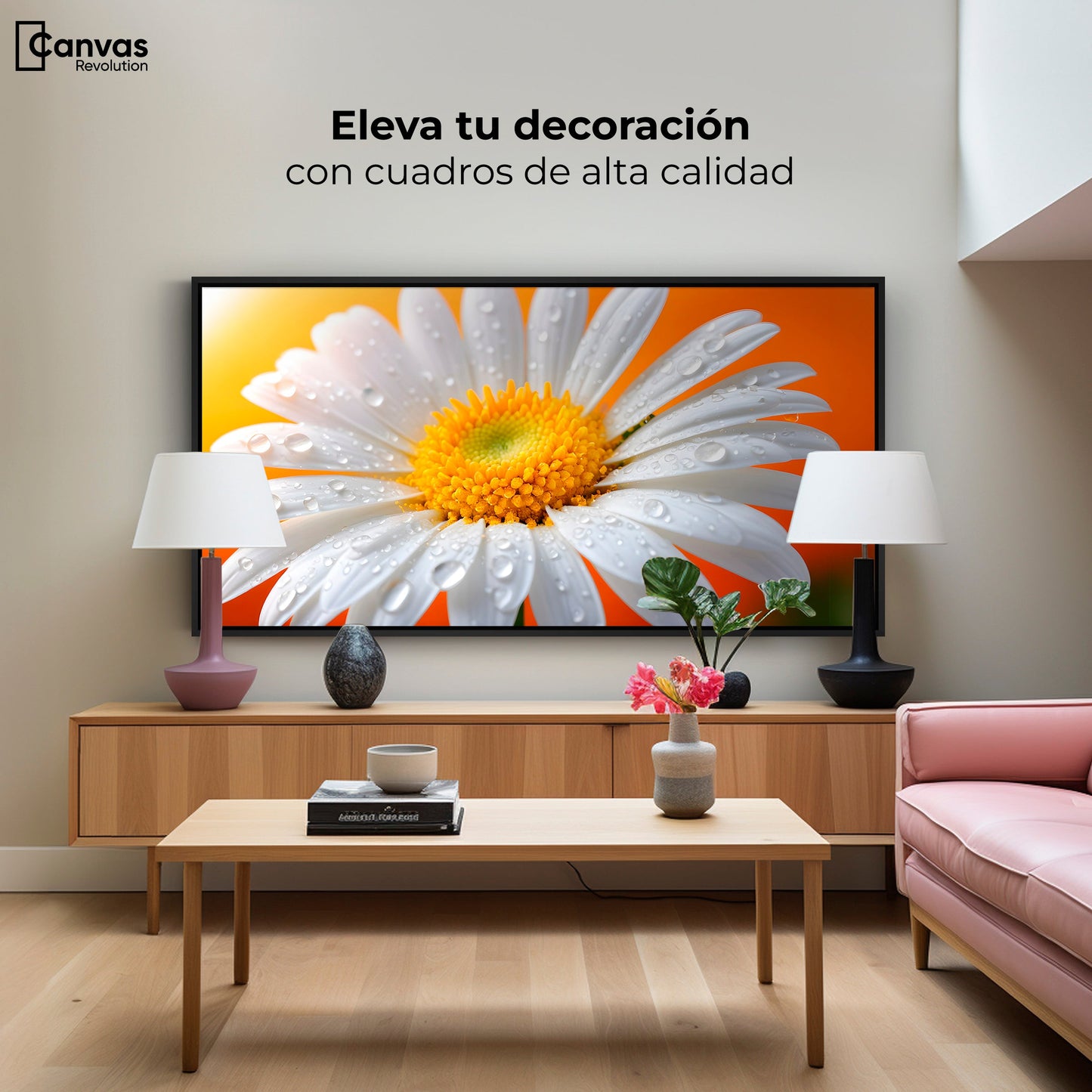 Cuadros Decorativos Canvas Revolution | Aura De Margarita | Montaje2