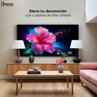 Cuadros Decorativos Canvas Revolution | Aura Hibisco Magico | Montaje2