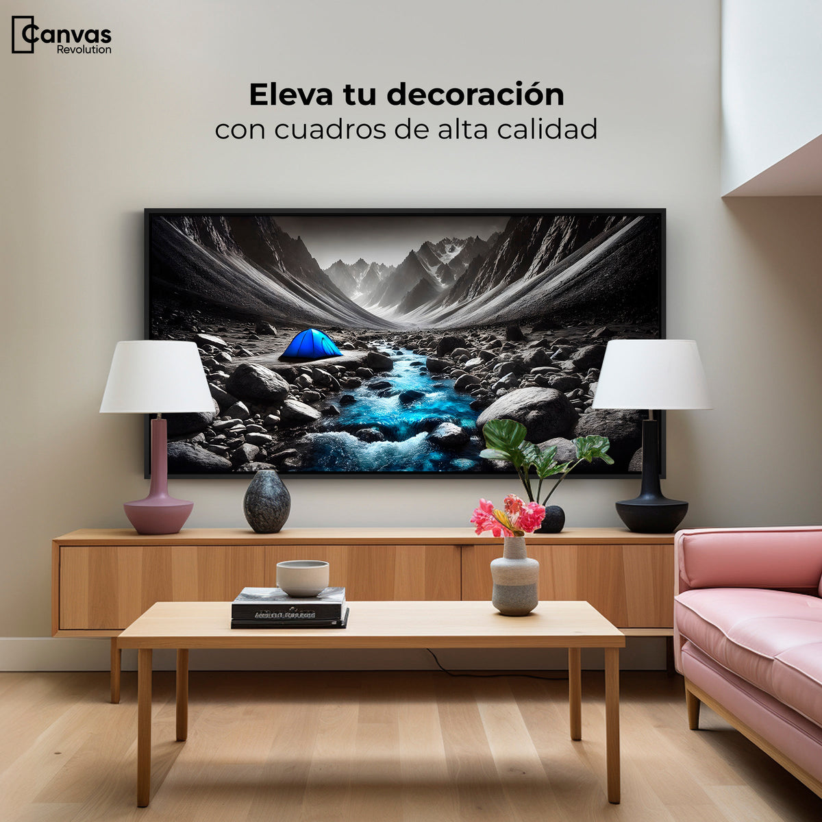 Cuadros Decorativos Canvas Revolution | Aventura Azul | Montaje2