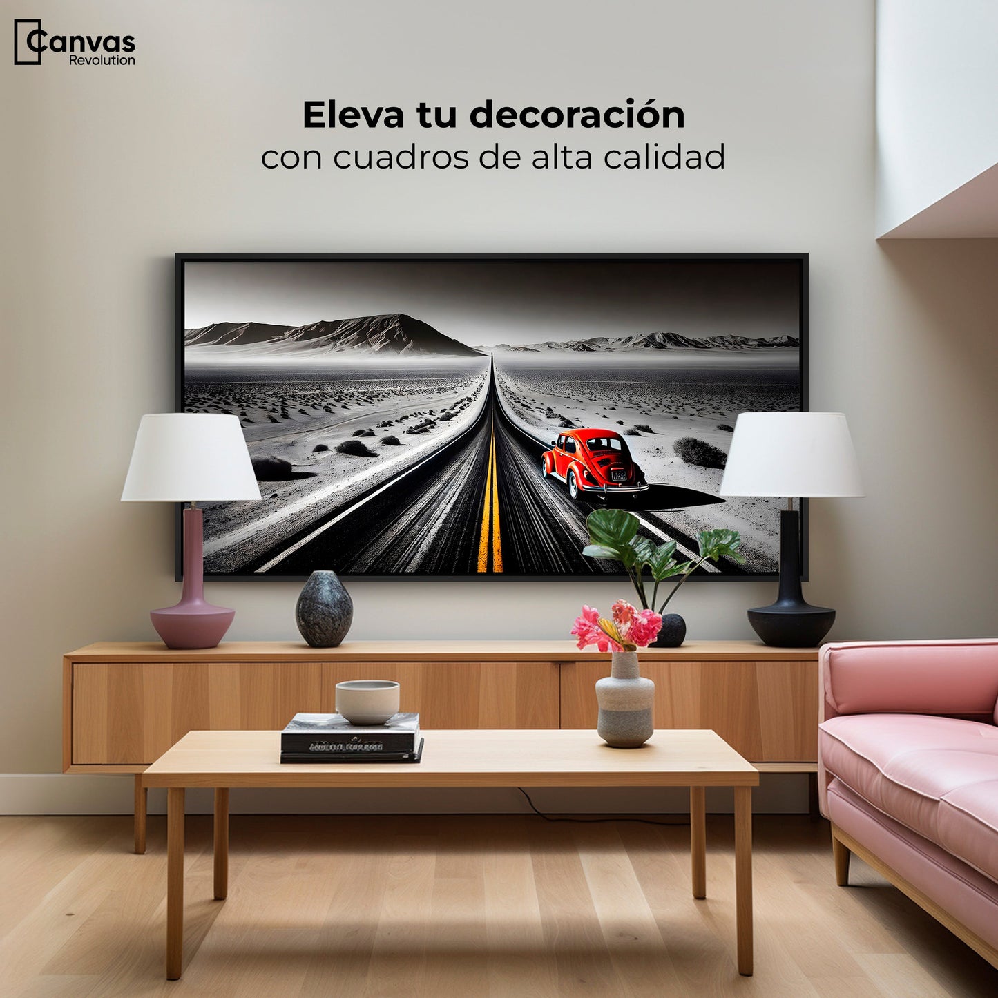 Cuadros Decorativos Canvas Revolution | Aventura Roja | Montaje2