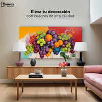 Cuadros Decorativos Canvas Revolution | Bodegon Con Uvas | Montaje2