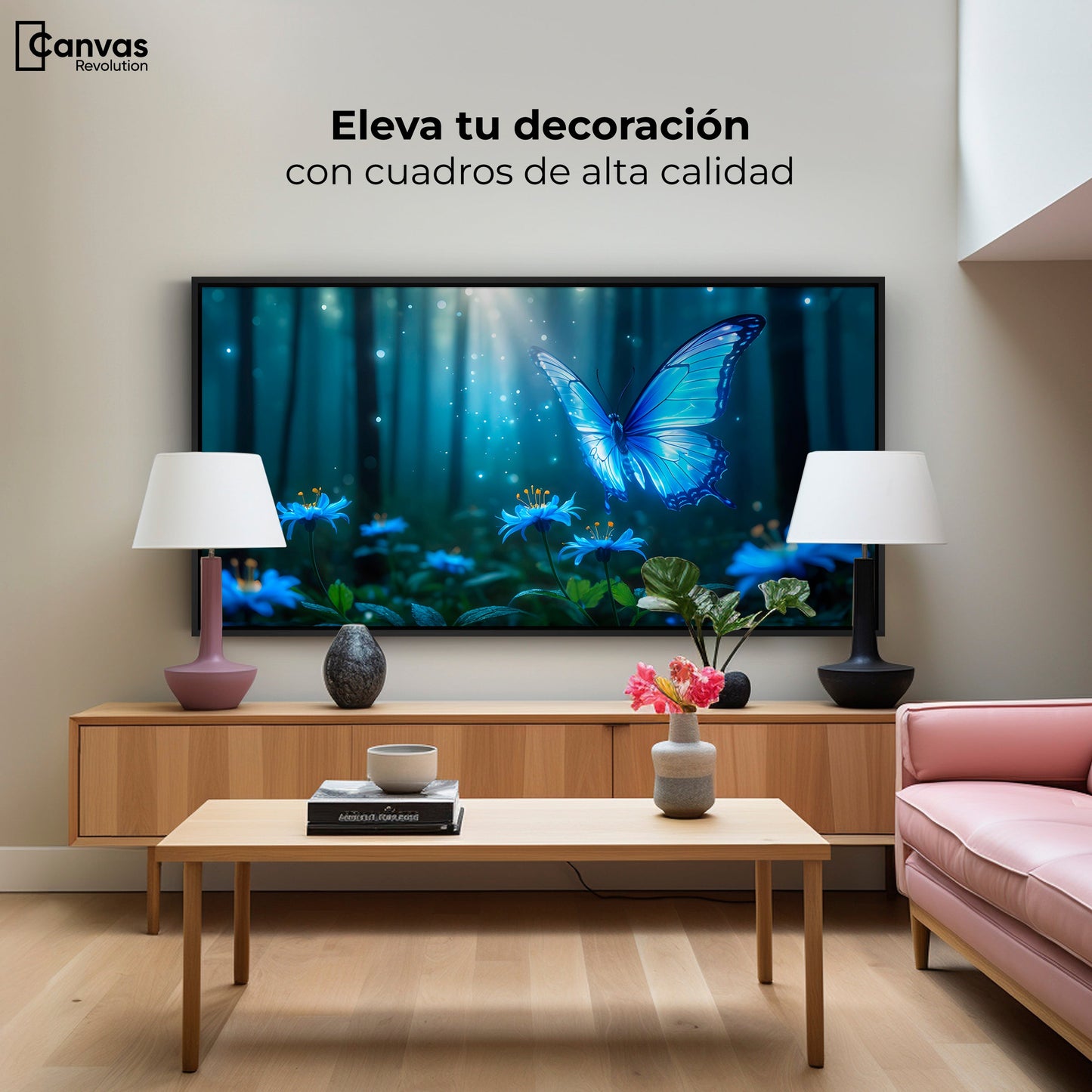 Cuadros Decorativos Canvas Revolution | Bosque Celeste | Montaje2
