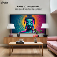 Cuadros Decorativos Canvas Revolution | Buda Sobre Universo | Montaje2