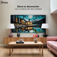 Cuadros Decorativos Canvas Revolution | Cabana En Calma | Montaje2