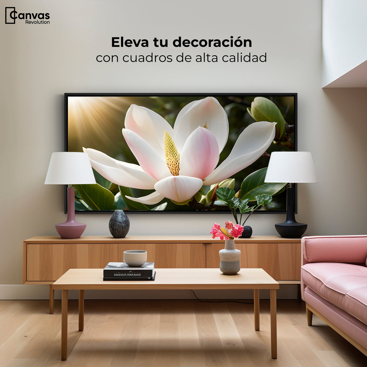 Cuadros Decorativos Canvas Revolution | Canto De Magnolia | Montaje2