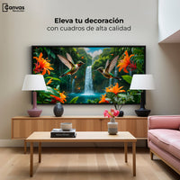 Cuadros Decorativos Canvas Revolution | Colibri Cascadas | Montaje2