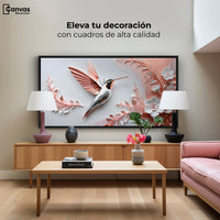 Cuadros Decorativos Canvas Revolution | Colibri Diamante | Montaje2