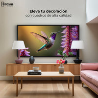 Cuadros Decorativos Canvas Revolution | Colibri Elegante | Montaje2