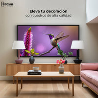 Cuadros Decorativos Canvas Revolution | Colibri Floresta | Montaje2