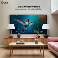 Cuadros Decorativos Canvas Revolution | Colibri Mistico | Montaje2