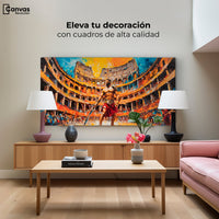 Cuadros Decorativos Canvas Revolution | Combate Gladiador | Montaje2
