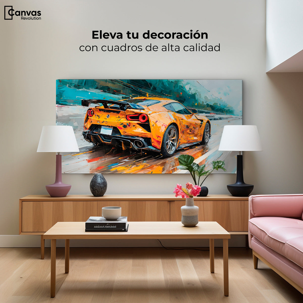 Cuadros Decorativos Canvas Revolution | Deportivo Mclaren | Montaje2