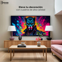 Cuadros Decorativos Canvas Revolution | Destellos Felinos | Montaje2