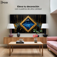 Cuadros Decorativos Canvas Revolution | Diamante Zafiro | Montaje2