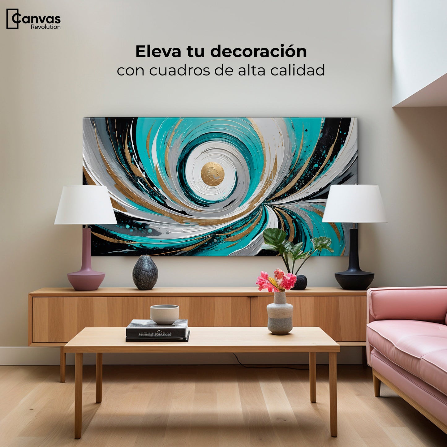 Cuadros Decorativos Canvas Revolution | Ecos De Luz Solar | Montaje2