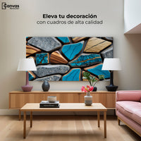 Cuadros Decorativos Canvas Revolution | Elegancia Geologica | Montaje2