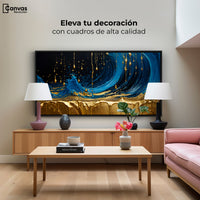 Cuadros Decorativos Canvas Revolution | Elegancia Zafiro | Montaje2
