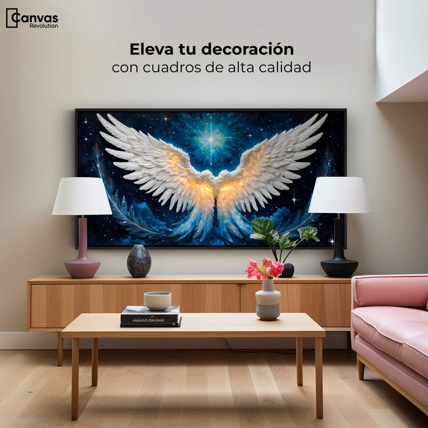 Cuadros Decorativos Canvas Revolution | Esencia Angelical | Montaje2