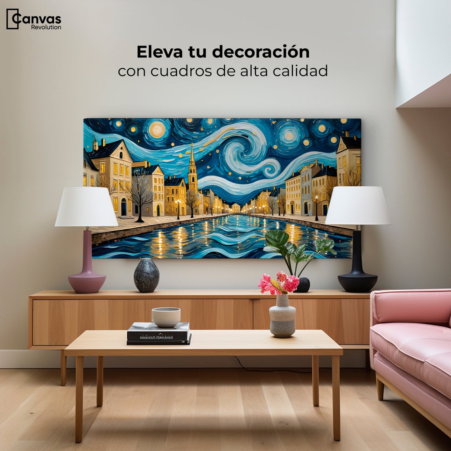 Cuadros Decorativos Canvas Revolution | Esencia Estrellada | Montaje2