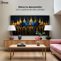 Cuadros Decorativos Canvas Revolution | Esplendor Dorado | Montaje2