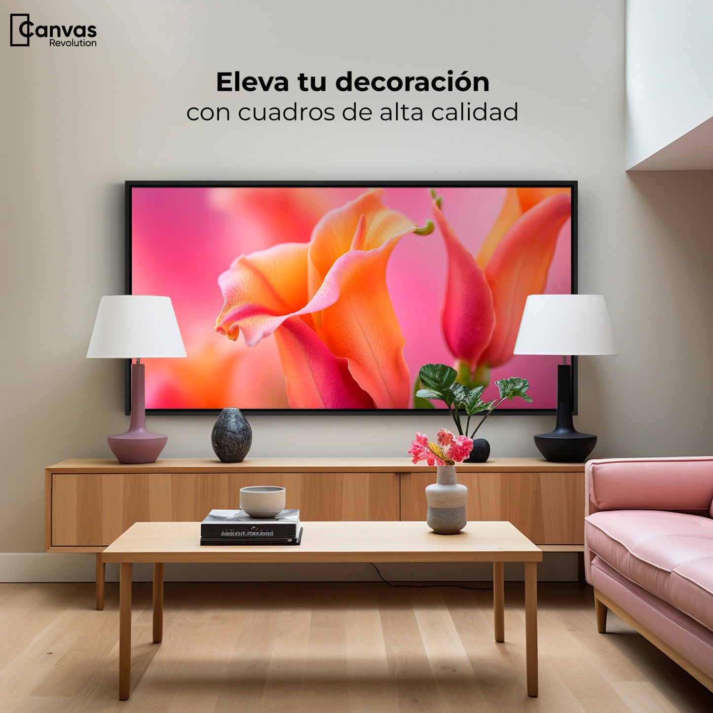 Cuadros Decorativos Canvas Revolution | Fragancia De Dragon | Montaje2