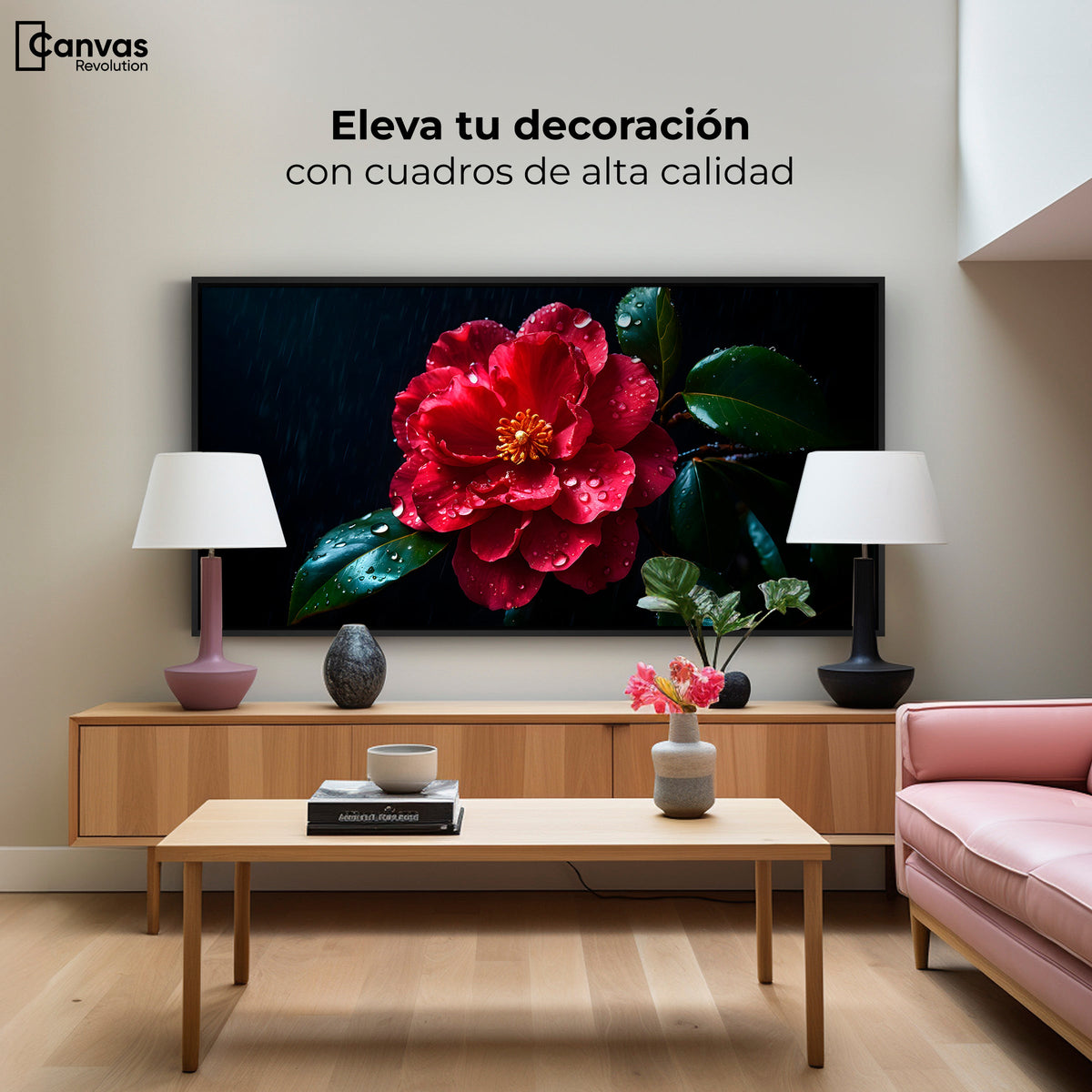 Cuadros Decorativos Canvas Revolution | Magia De Camelia | Montaje2