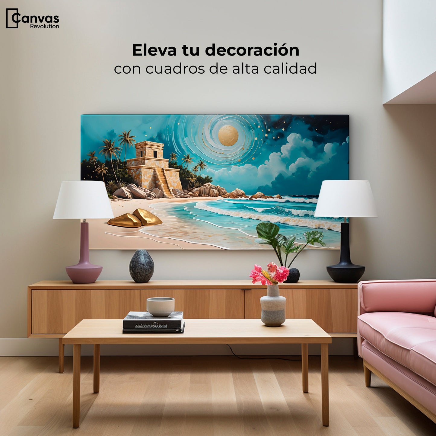 Cuadros Decorativos Canvas Revolution | Magia De Tulum | Montaje2