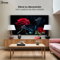 Cuadros Decorativos Canvas Revolution | Mariposa Nocturna | Montaje2
