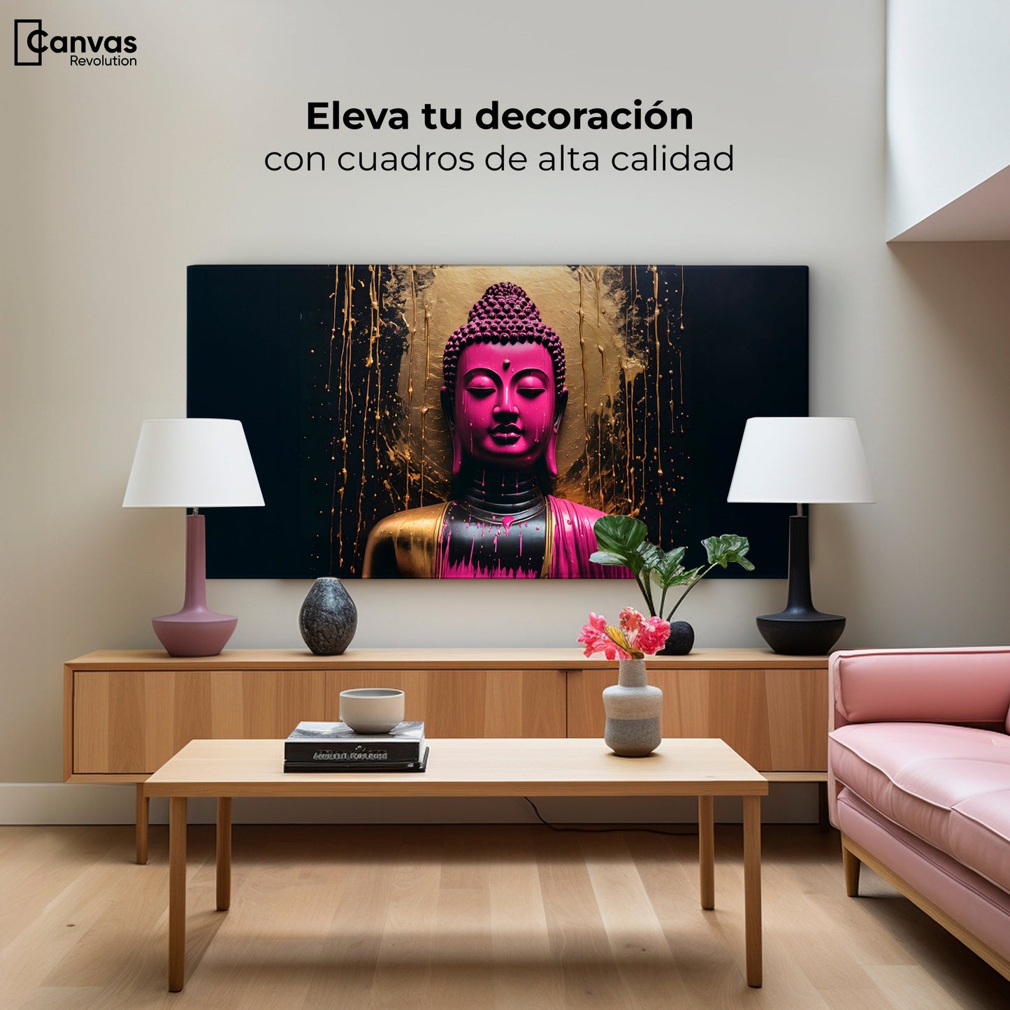Cuadros Decorativos Canvas Revolution | Meditacion Vibrante | Montaje2