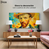Cuadros Decorativos Canvas Revolution | Nocturno De Girasol | Montaje2