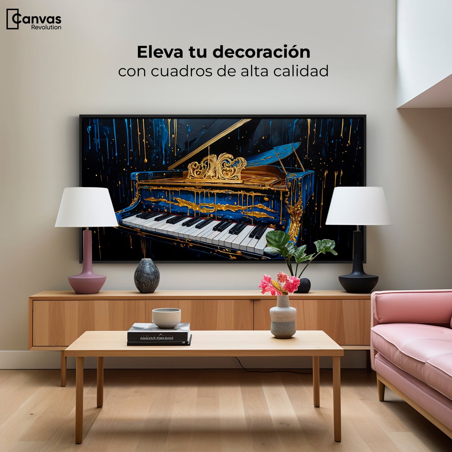 Cuadros Decorativos Canvas Revolution | Piano Cromatico | Montaje2