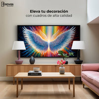 Cuadros Decorativos Canvas Revolution | Plumas De Luz | Montaje2