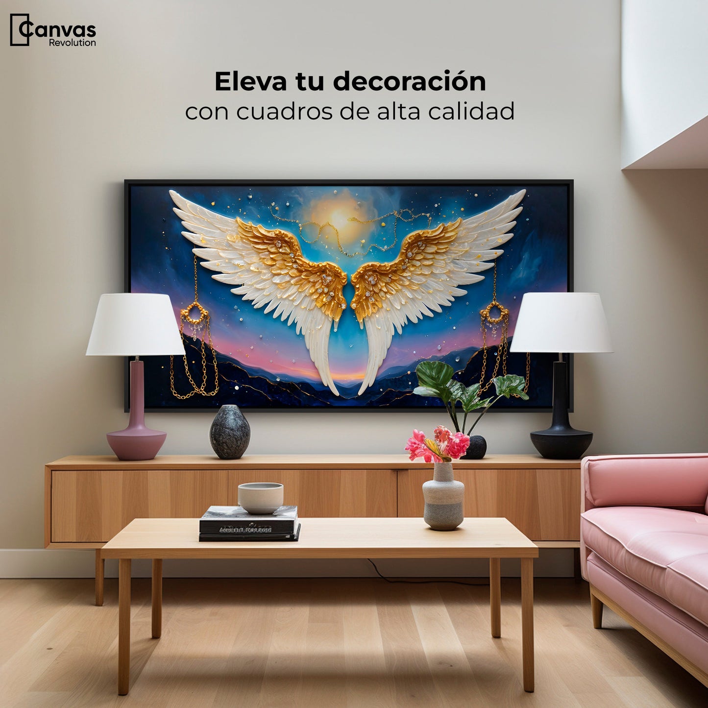 Cuadros Decorativos Canvas Revolution | Plumas Eternas | Montaje2