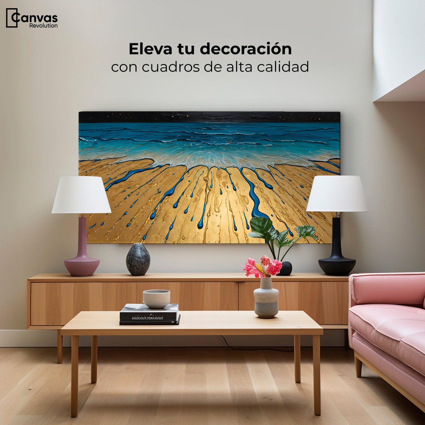Cuadros Decorativos Canvas Revolution | Reflejos Estelares | Montaje2