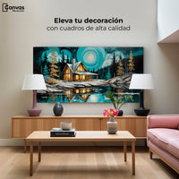 Cuadros Decorativos Canvas Revolution | Refugio Del Lago | Montaje2