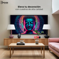 Cuadros Decorativos Canvas Revolution | Retrato Budista | Montaje2