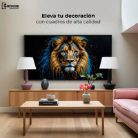 Cuadros Decorativos Canvas Revolution | Rey Majestuosidad | Montaje2