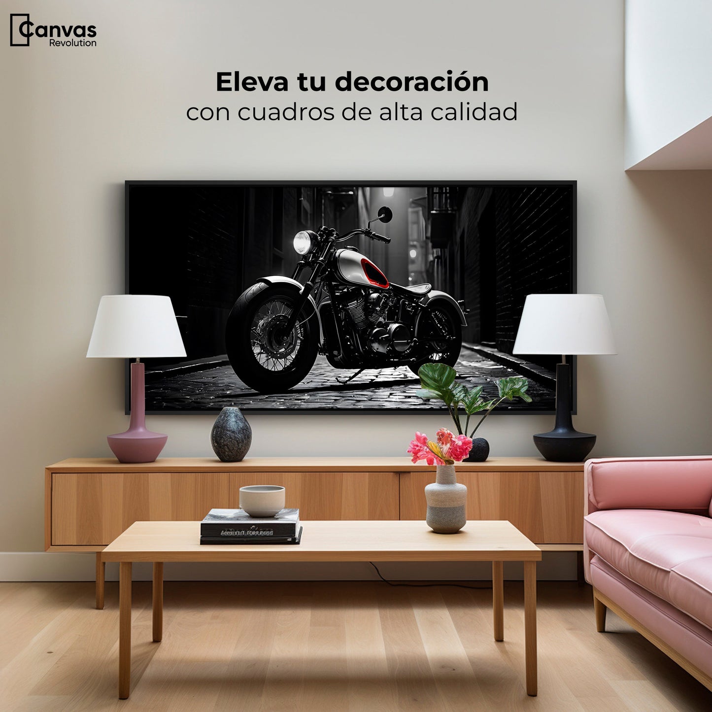 Cuadros Decorativos Canvas Revolution | Ruedas Clasicas | Montaje2