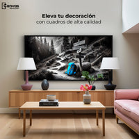 Cuadros Decorativos Canvas Revolution | Rumbo Al Bosque | Montaje2