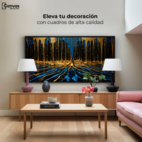 Cuadros Decorativos Canvas Revolution | Simetria Liquida | Montaje2