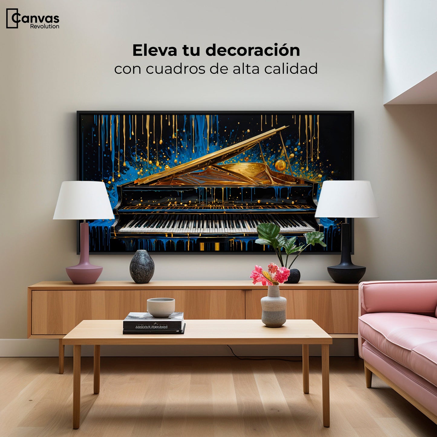Cuadros Decorativos Canvas Revolution | Sinfonia Cromatica | Montaje2