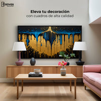 Cuadros Decorativos Canvas Revolution | Sinfonia Dorada | Montaje2