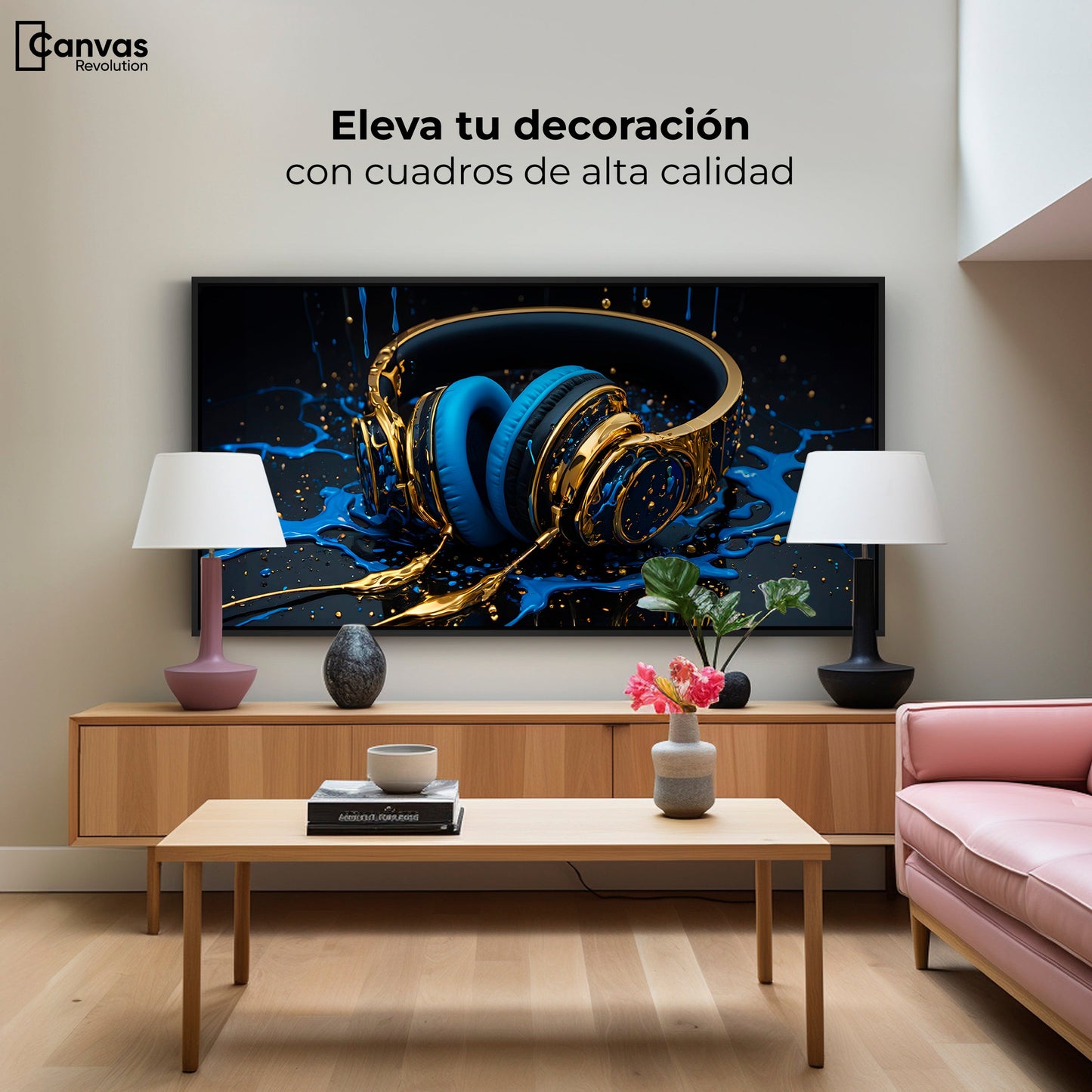 Cuadros Decorativos Canvas Revolution | Sinfonia Liquida | Montaje2