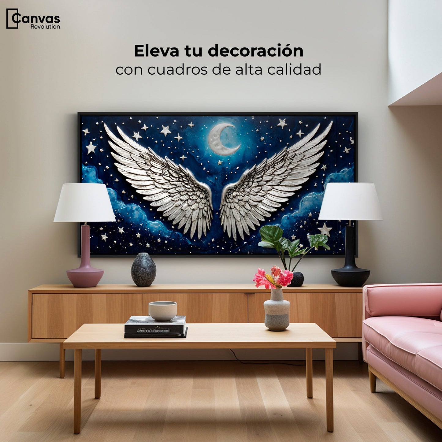 Cuadros Decorativos Canvas Revolution | Suenos Alados | Montaje2